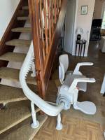 Notre zone d'activité pour ce service Devis pour pose de monte escalier courbe tournant sur mesure pour petits escaliers avec aides financières à